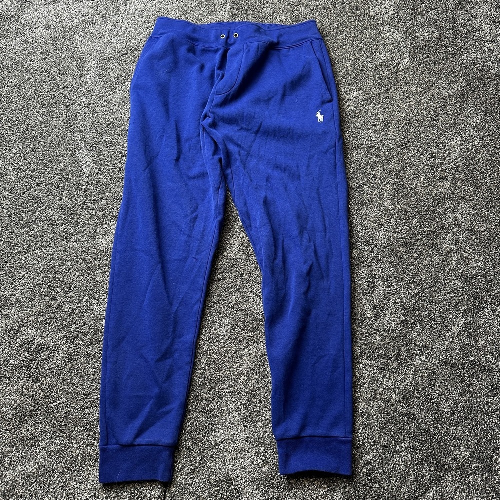 Polo Ralph Lauren Pants Womens Small Blue Jogger French Terry 32x31 Tapered